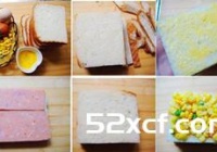 玉米火腿三明治的做法