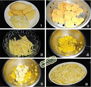 芝士榴莲焗红薯的做法