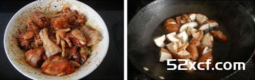 小鸡炖蘑菇砂锅版的做法