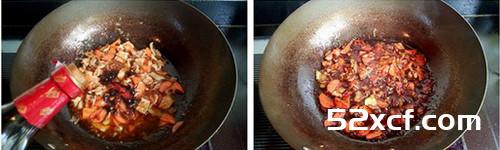香菇酱肉丁盖浇面的做法