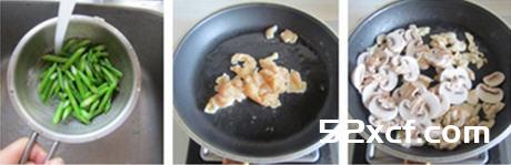 芦笋口蘑炒鸡片的做法
