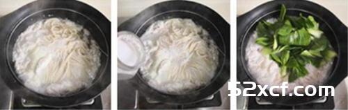 青菜荷包蛋煮面条的做法