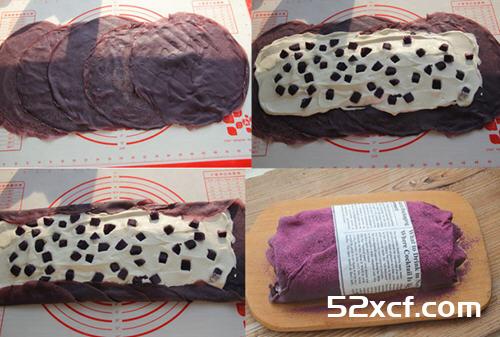 紫薯毛巾卷蛋糕的做法
