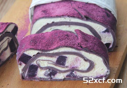 紫薯毛巾卷蛋糕的做法