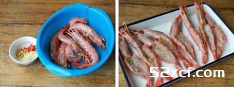 蒜茸烤红虾的做法