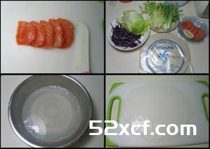 三文鱼蔬菜卷的做法