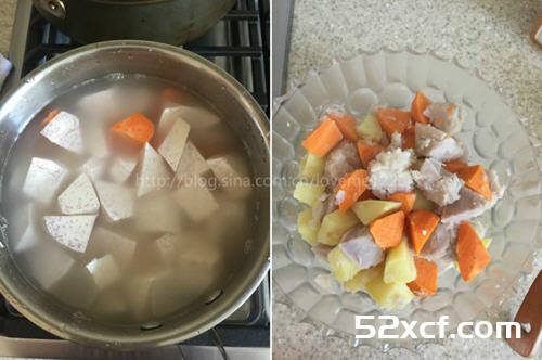 红豆芋头甜薯汤的做法