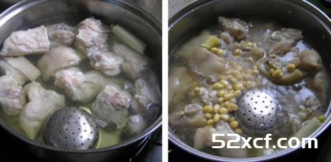 高压锅黄豆炖猪蹄的做法