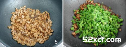 肉丁炒豇豆的做法