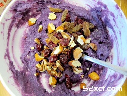 酸奶盖浇能量紫薯泥的做法