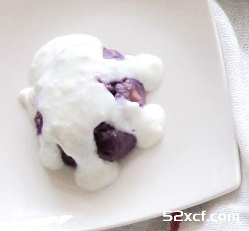 酸奶盖浇能量紫薯泥的做法