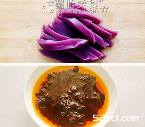 紫薯豌豆凉粉的做法