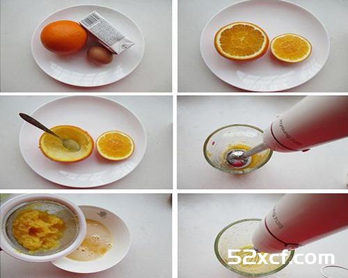 鲜橙炖蛋的做法