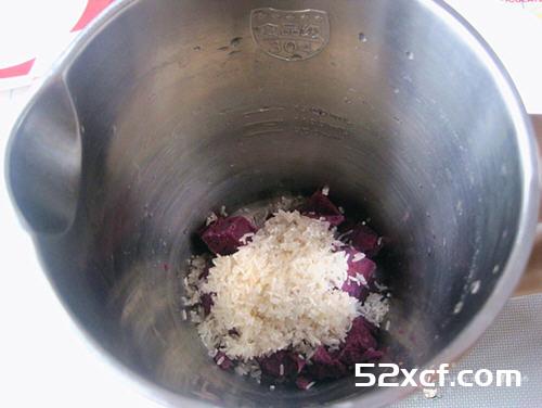 豆浆机紫薯米糊的做法