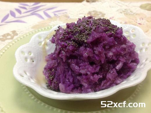 清蒸紫色山药饼的做法