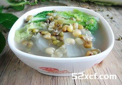 绿豆白菜汤的做法