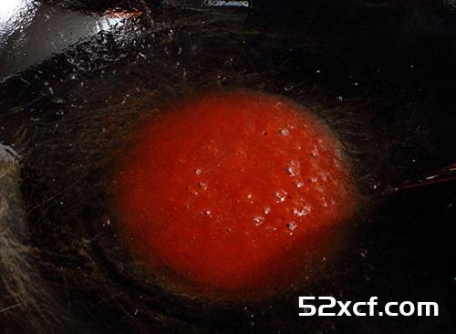 茄汁荔枝虾仁的做法