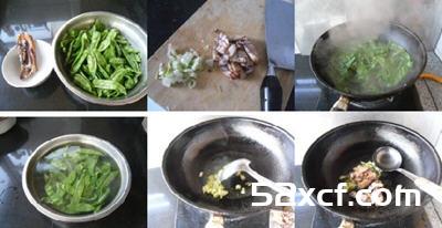 腊肉扁豆的做法