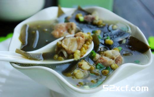 海带绿豆排骨汤的做法教