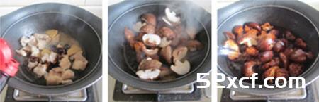 香菇木耳冻豆腐烧肉的做法