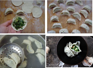 韭菜虾仁饺子的做法