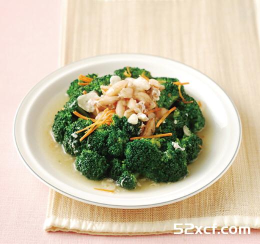 蟹肉炒青花菜的做法