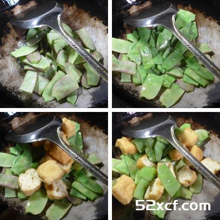 油豆腐炒扁豆的做法