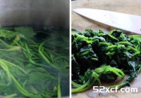 菠菜鸡蛋面条的做法