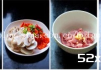 口蘑红椒炒肉片的做法