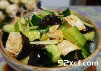凉拌腐竹木耳黄瓜