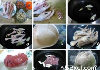 花生眉豆鸡爪汤的做法