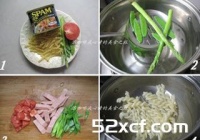 午餐肉意粉沙拉的做法