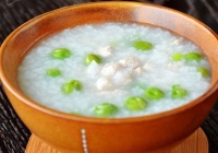 豌豆瘦肉粥的做法