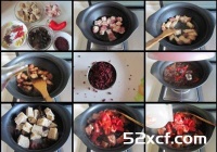 红曲烤麸烧肉的做法