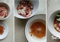 金勾虾酱蒸肉的做法