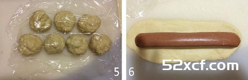 香肠花环面包的做法